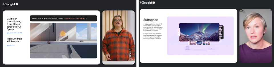 Android XR sessions at Google I/O 2025
