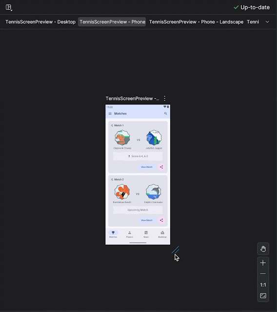 moving image of resizable preview in Jetpack Compose