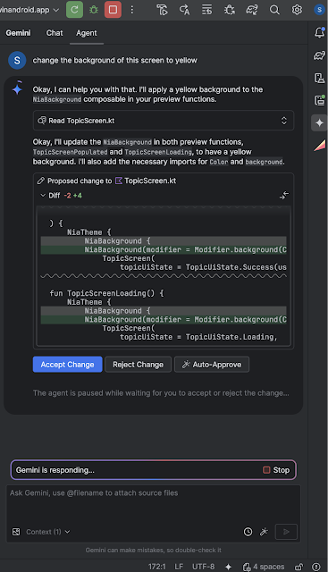 Agent Mode in Android Studio