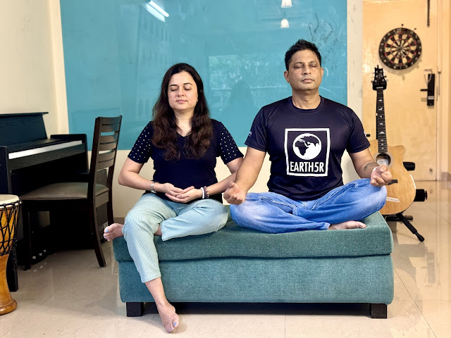 Bharati and Saurabh, co-founders of Earth5R Environmental Services, Mumbai, India
