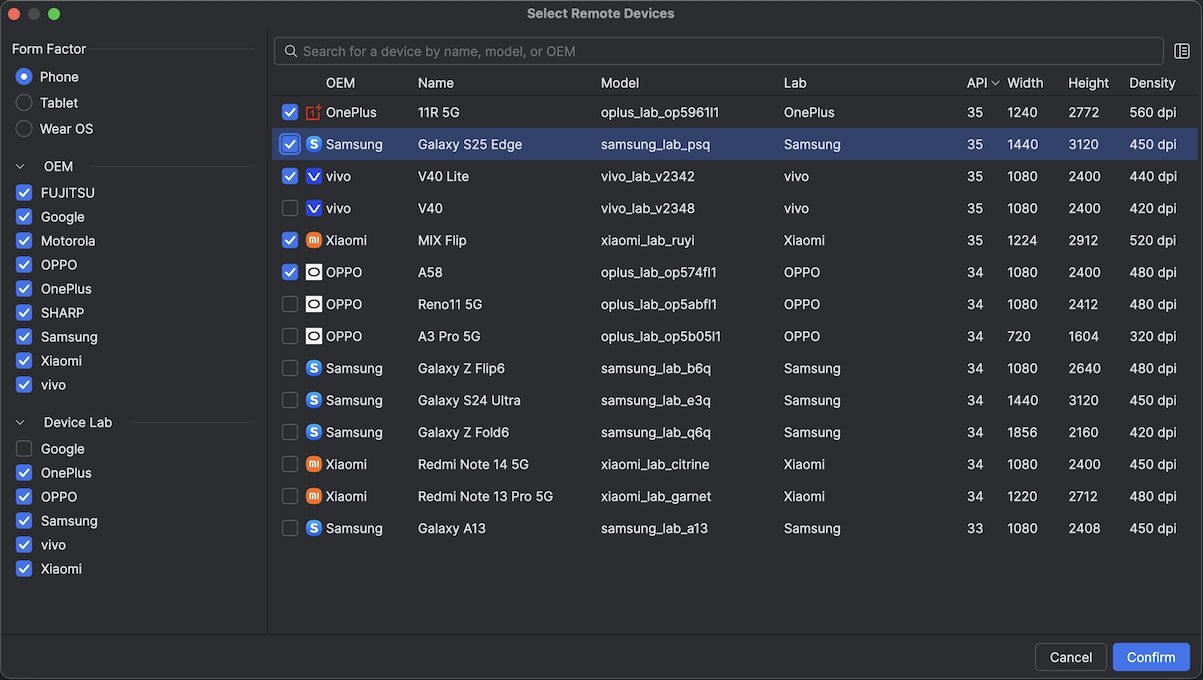 Embedded Layout Inspector for XR in Android Studio
