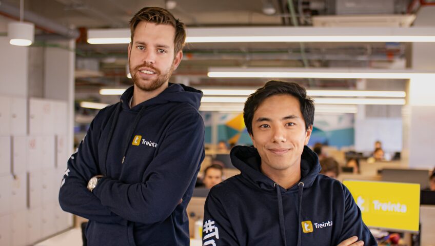 Lluís Cañadell and Man Hei Lou, co-founders of Treinta 
Bogotá, Colombia