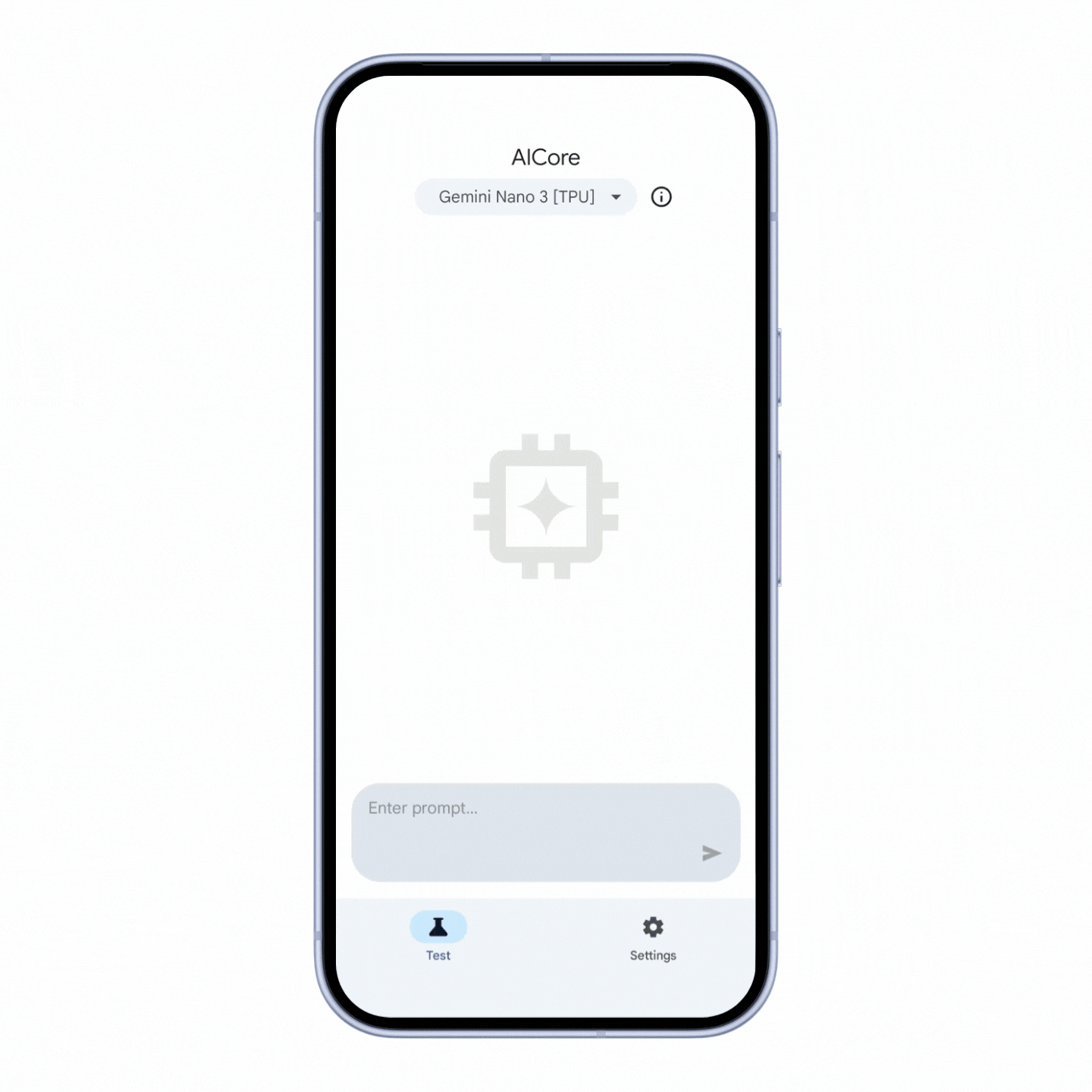 Select the Gemini Nano 4 Fast model in the Developer Preview UI to see its blazing fast inference speed in action before you write any code